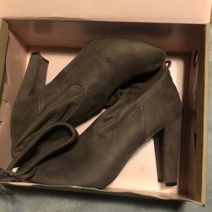 Taupe light brown soft heels. By charolette russe, worn once. Payed 40.